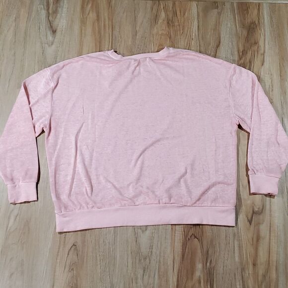 🧚♂️Disney Pink Lion King Long Sleeve Burnout Sweatshirt Large - Picture 2 of 8
